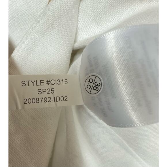 J.Crew Square-Neck Linen-Blend Vest in Stone Ivory – Size 6 NWT - Picture 6 of 7